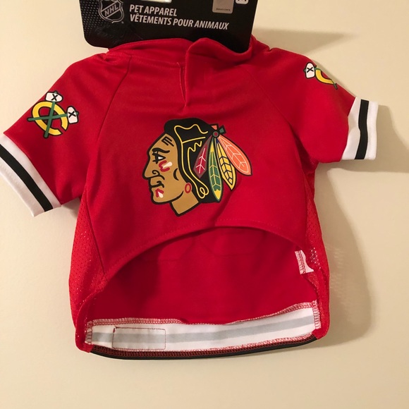 CHICAGO BLACKHAWKS NHL Pets First Licensed Dog Pet Hockey Jersey - Picture 3 of 7